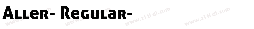 Aller- Regular字体转换